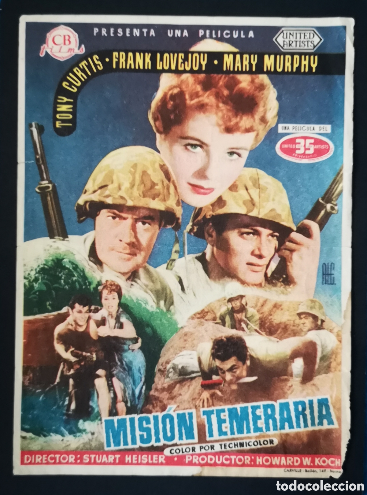 Cine: MISION TEMER&Agrave;RIA - FOLLETO DE MANO - Foto 1