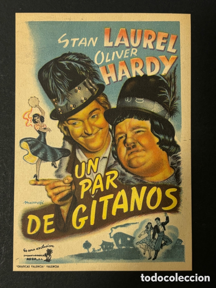 Cine: Programa un par de gitanos Stan laurel Oliver Hardy A14 - Foto 1