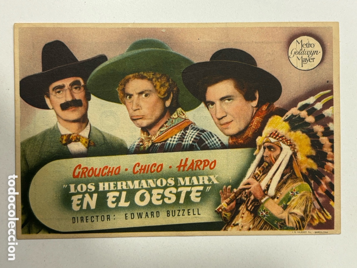 Cine: Programa los Hermanos Marx en el oeste con publicidad cine musical grao A14 - Foto 1
