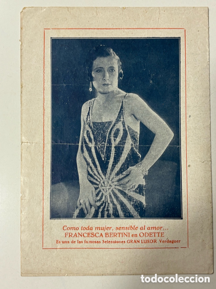 Cine: Programa Odette Francesca Bertini con publicidad palacio de la m&uacute;sica A14 - Foto 3