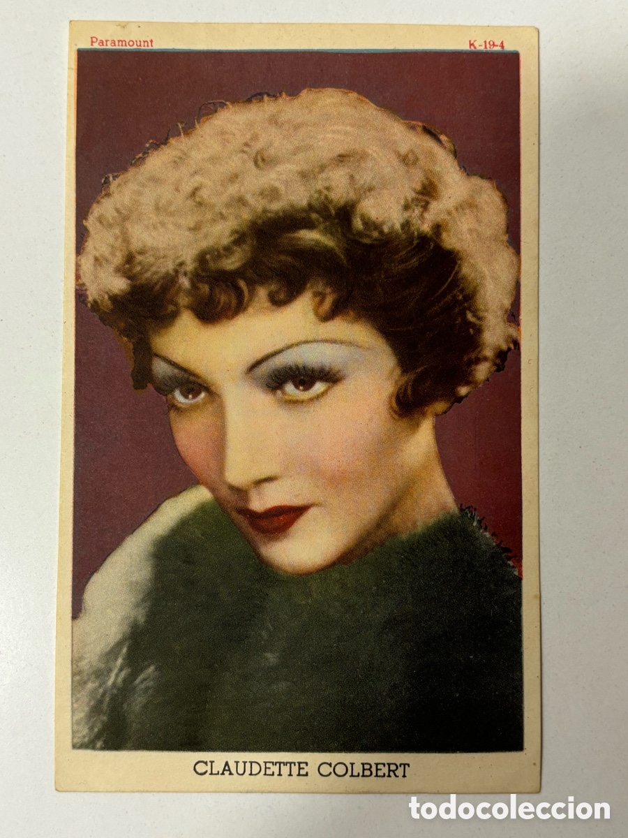Cine: Programa foto claudette colbert con publicidad Risler A14 - Foto 1