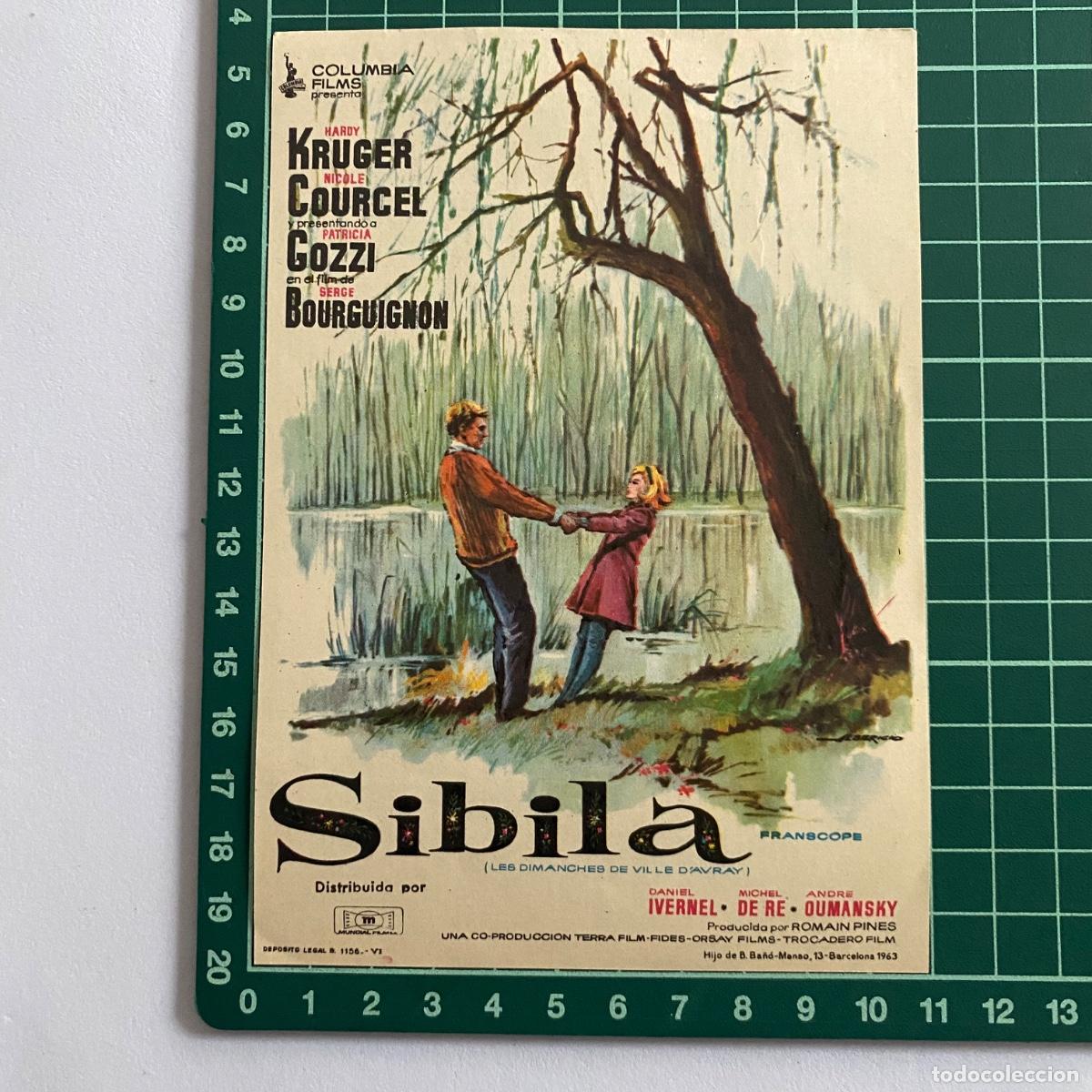 Cine: Programa de cine folleto de mano pelicula Sibila - Foto 1