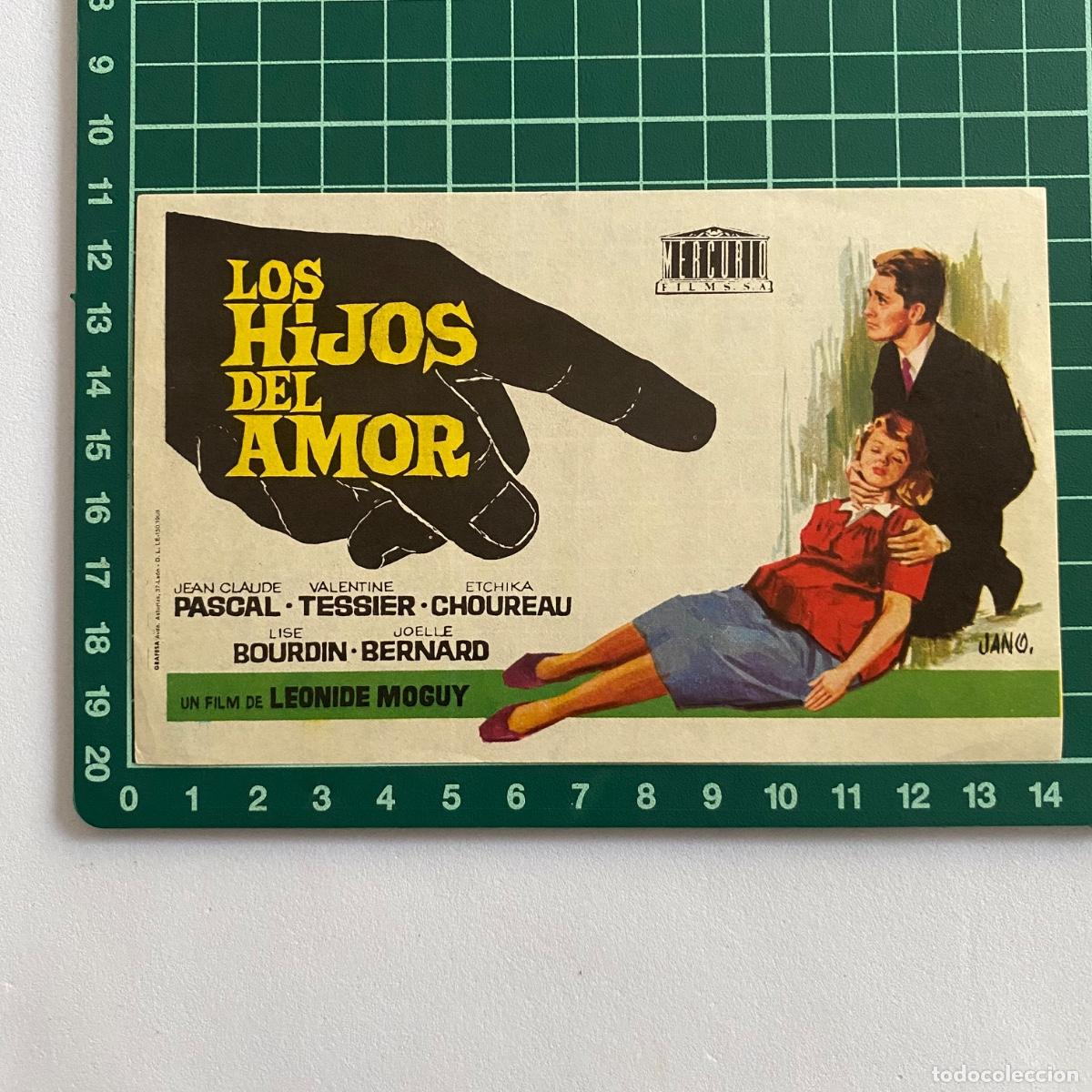 Cine: Programa de cine folleto de mano pelicula Los hijos del amor - Foto 1