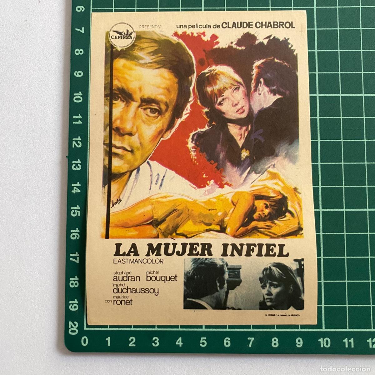 Cine: Programa de cine folleto de mano pelicula La mujer infiel - Foto 1
