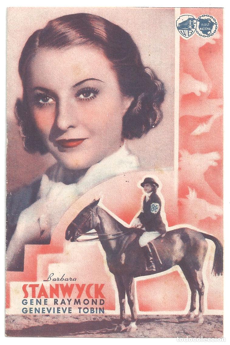 Cine: PTCC 807 LA VESTIDA DE ROJO PROGRAMA DOBLE WARNER BARBARA STANWYCK - Foto 1