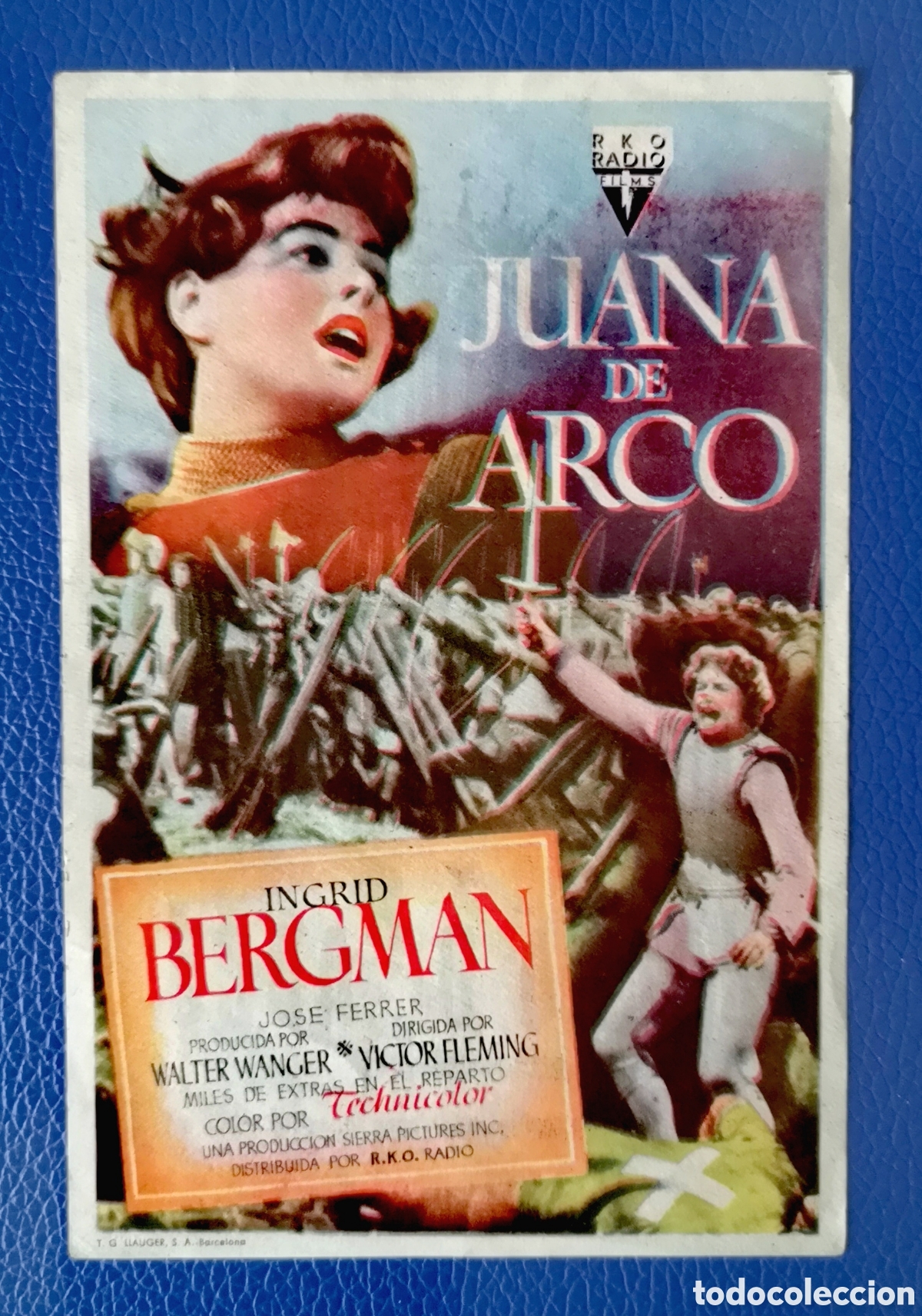 Cine: JUANA DE ARCO - INGRID BERGMAN - Foto 1