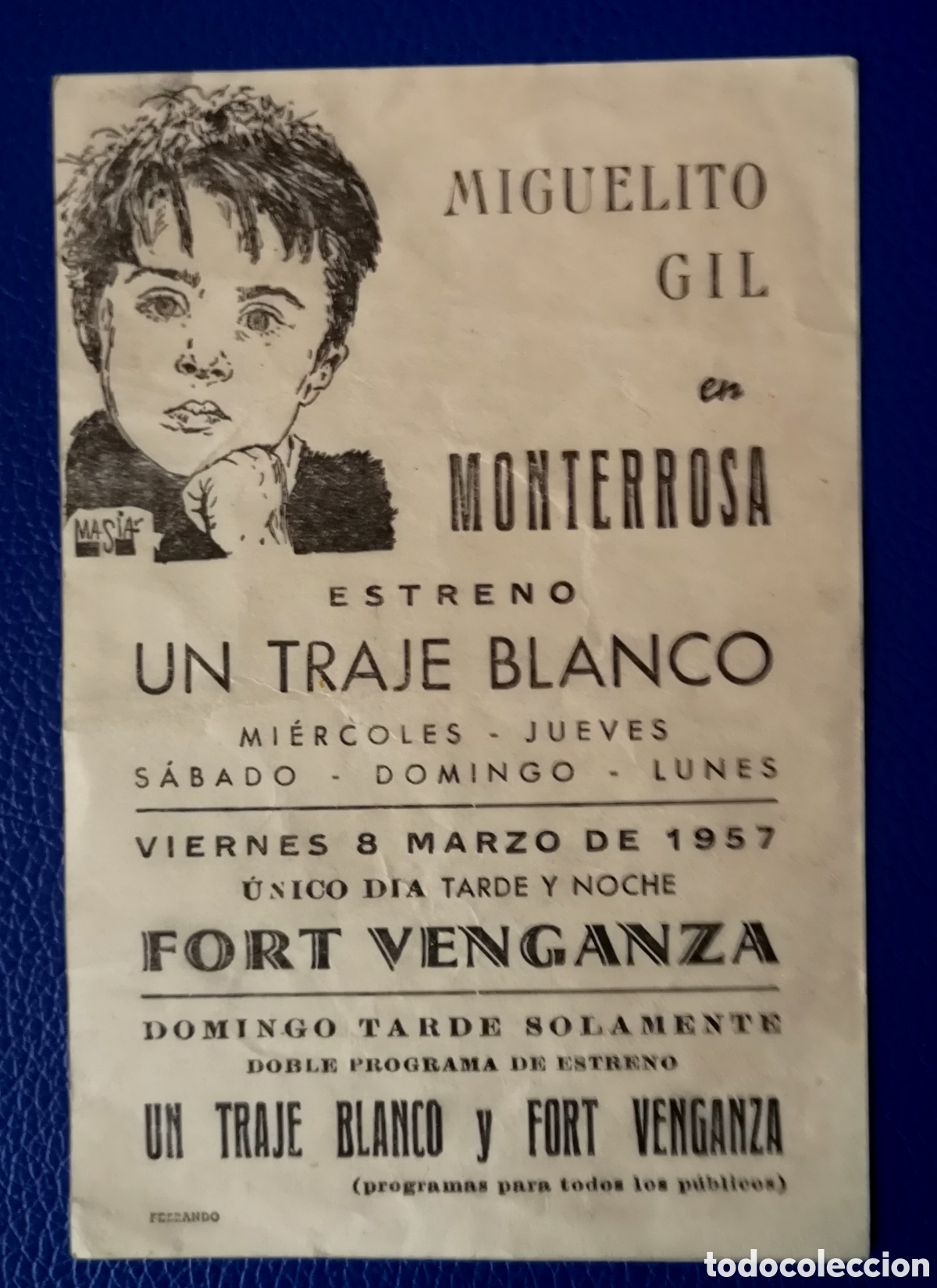 Cine: UN TARAJE BLANCO - FOLLETO - Foto 2