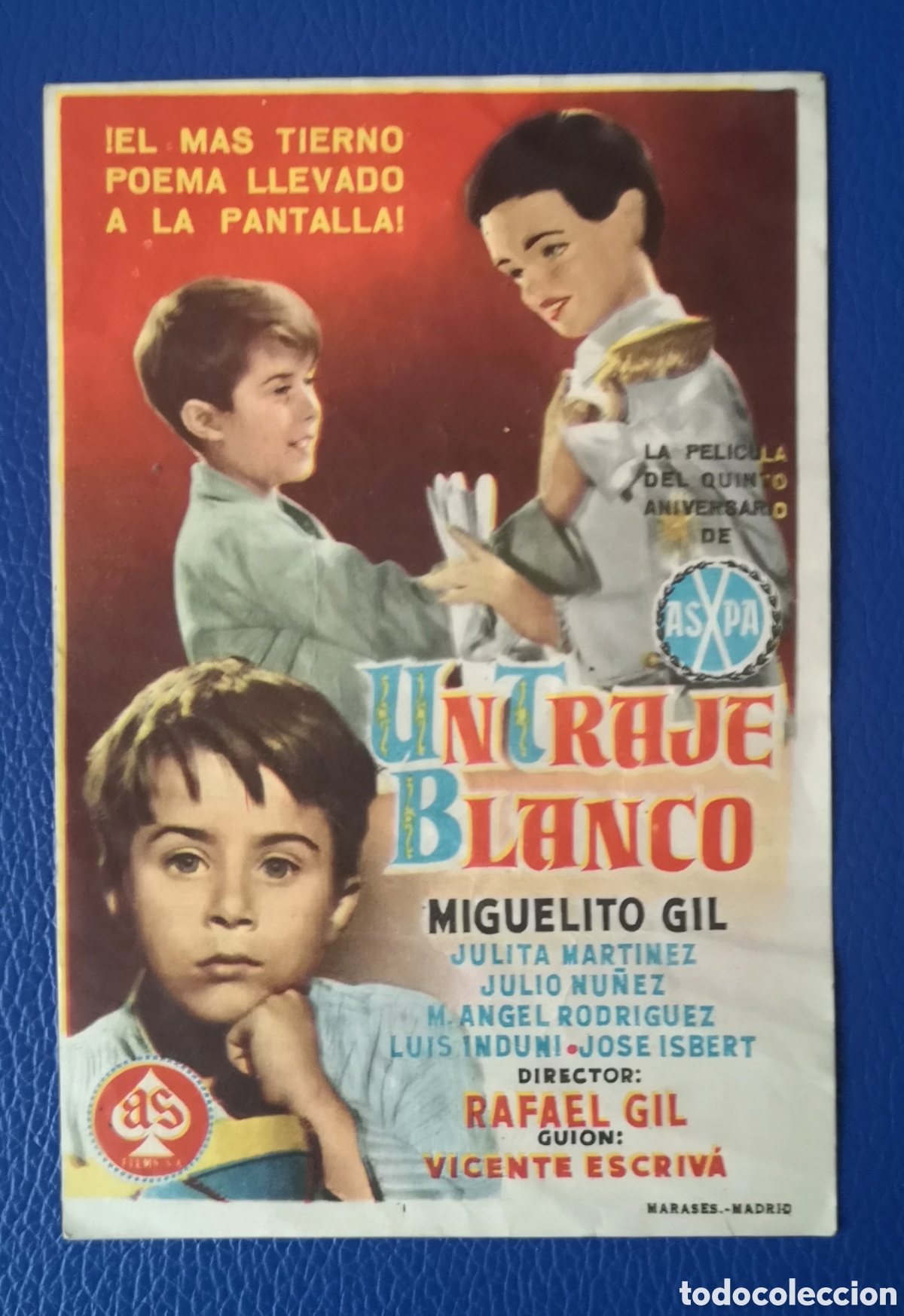 Cine: UN TARAJE BLANCO - FOLLETO - Foto 1