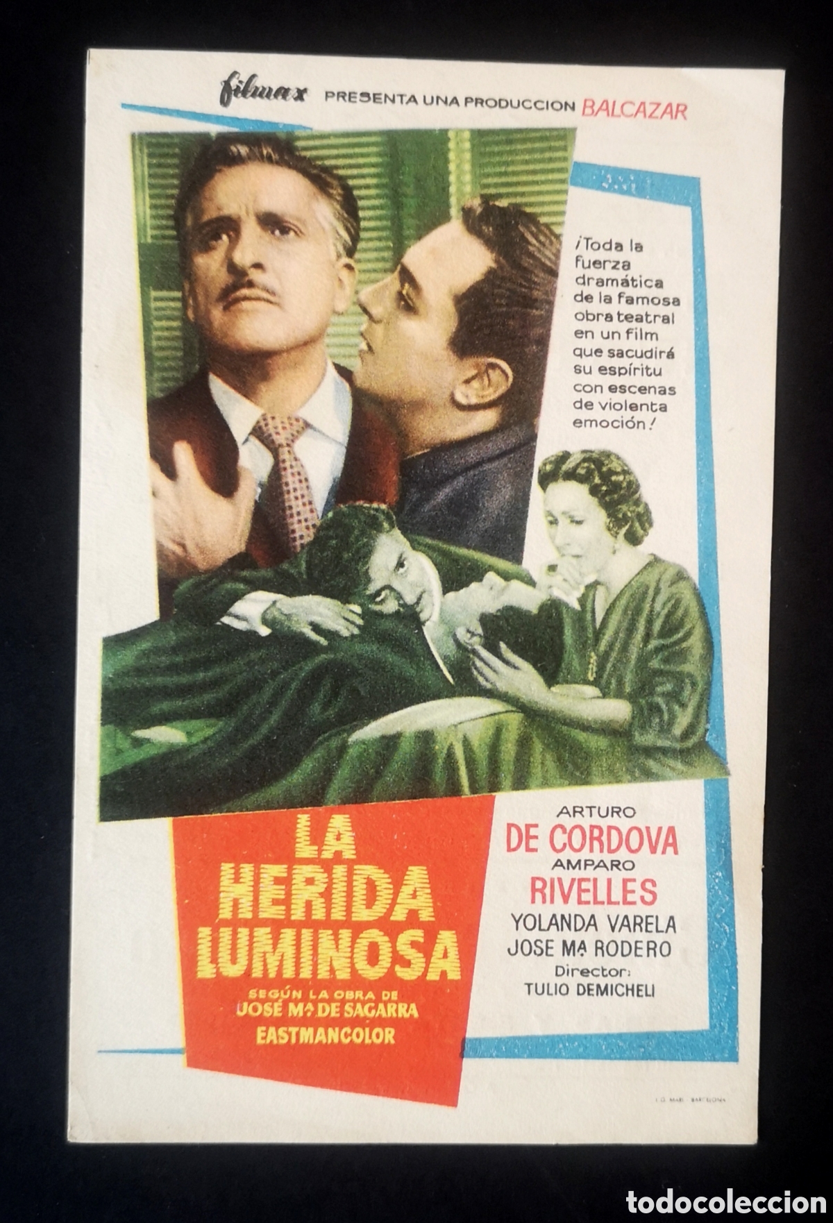 Cine: LA HERIDA LUMINOSA - FOLLETO - Foto 1