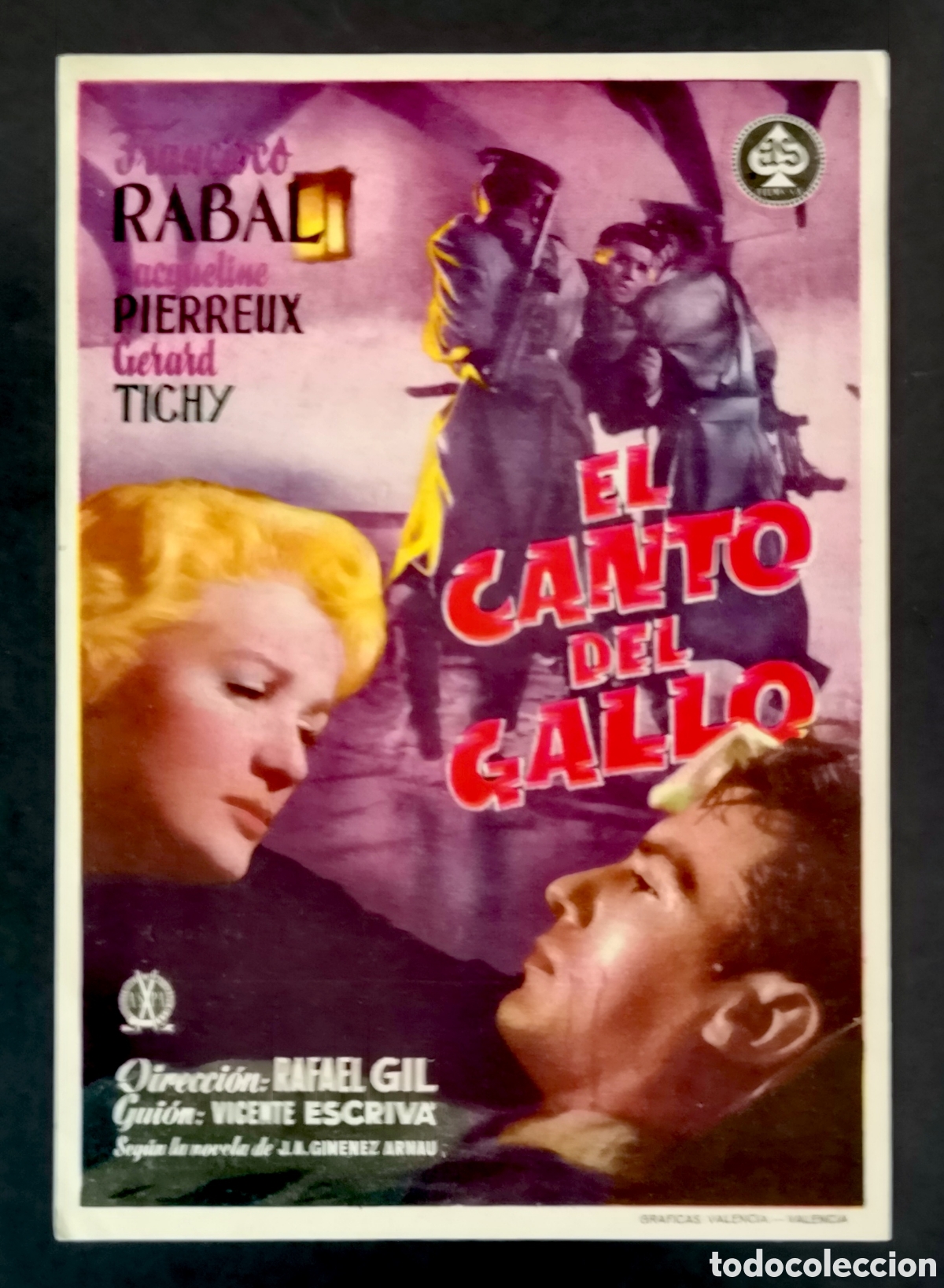 Cine: EL CANTO DEL GALLO - FOLLETO - Foto 1