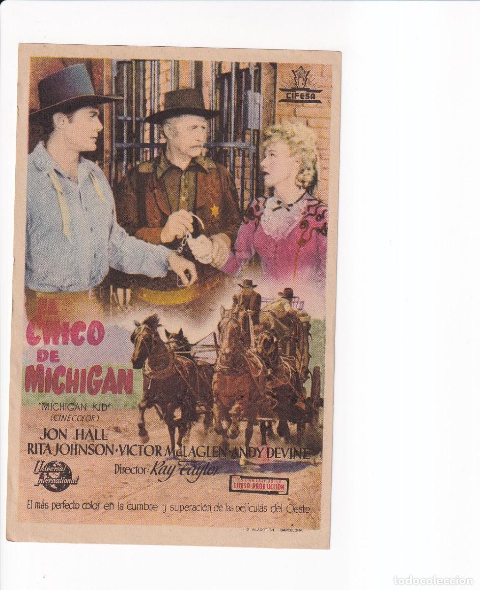 Cine: LA CHICO DE MICHIGAN : JON HALL - Foto 1