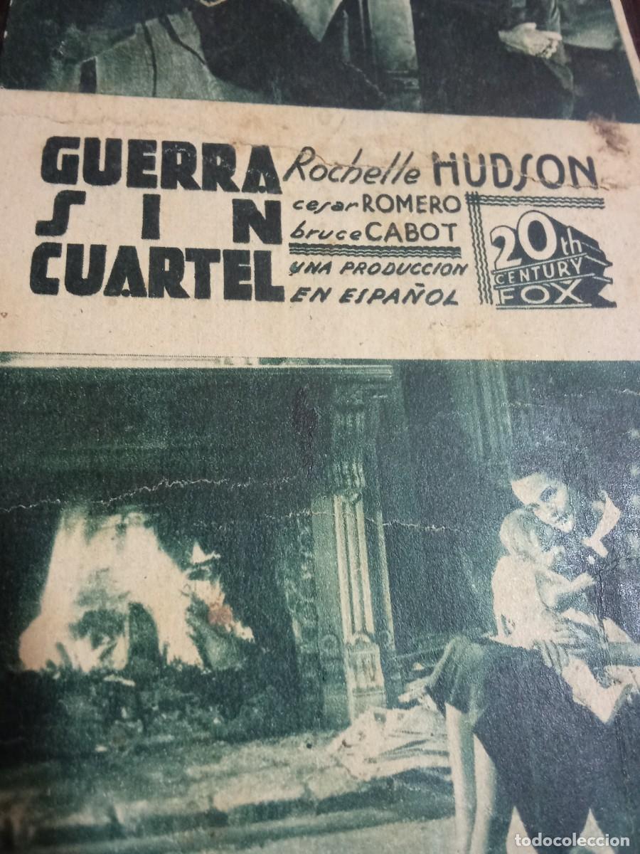 Cine: Guerra sin cuartel...sencillo en carton.. - Foto 2