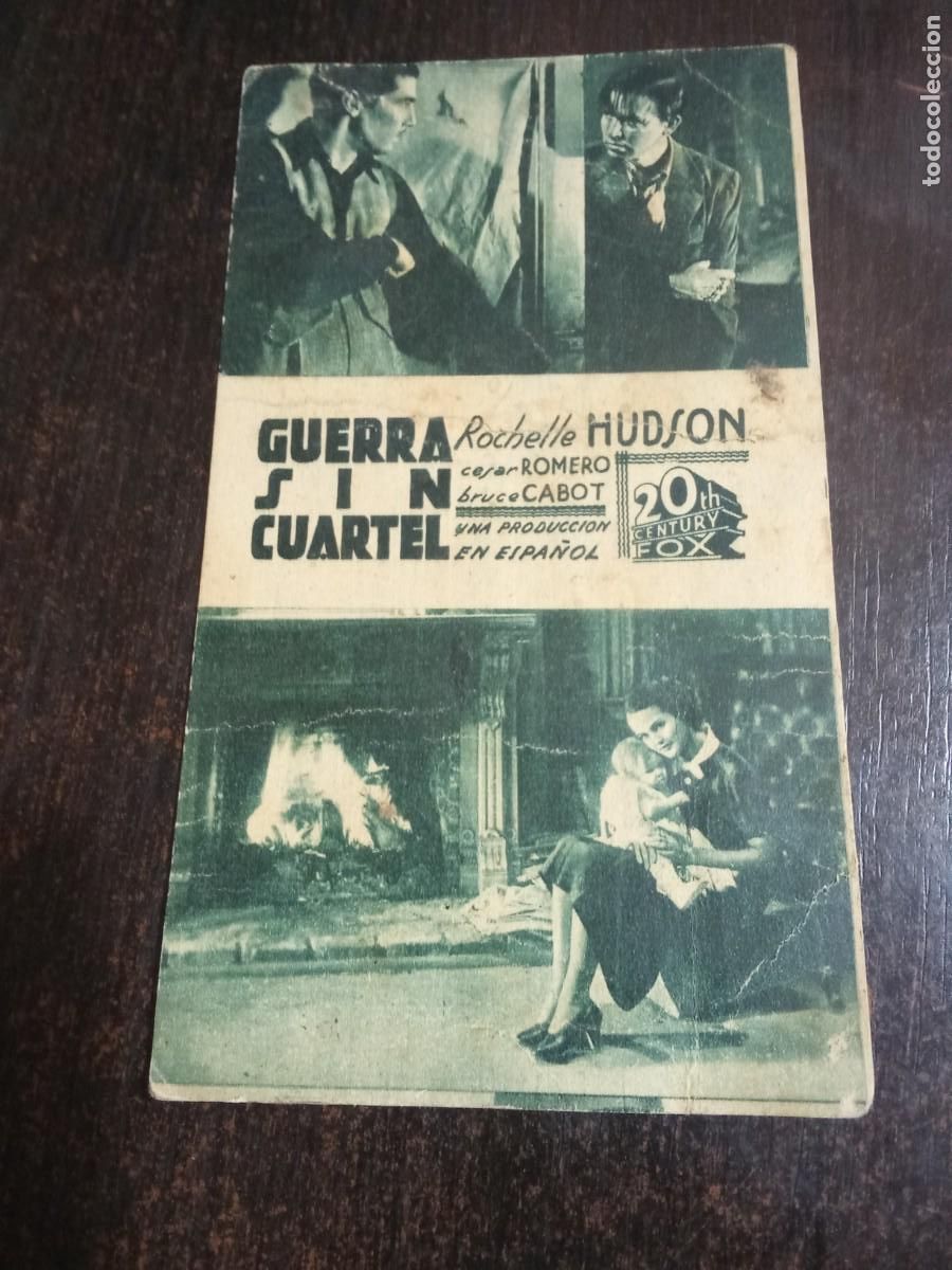 Cine: Guerra sin cuartel...sencillo en carton.. - Foto 1