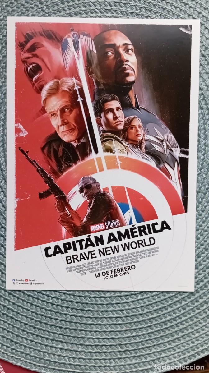 Cine: 1 PROGRAMA ** CAPIT&Aacute;N AMERICA BRAVE NEW WORLD**. 21 x 15 CMS.. - Foto 1