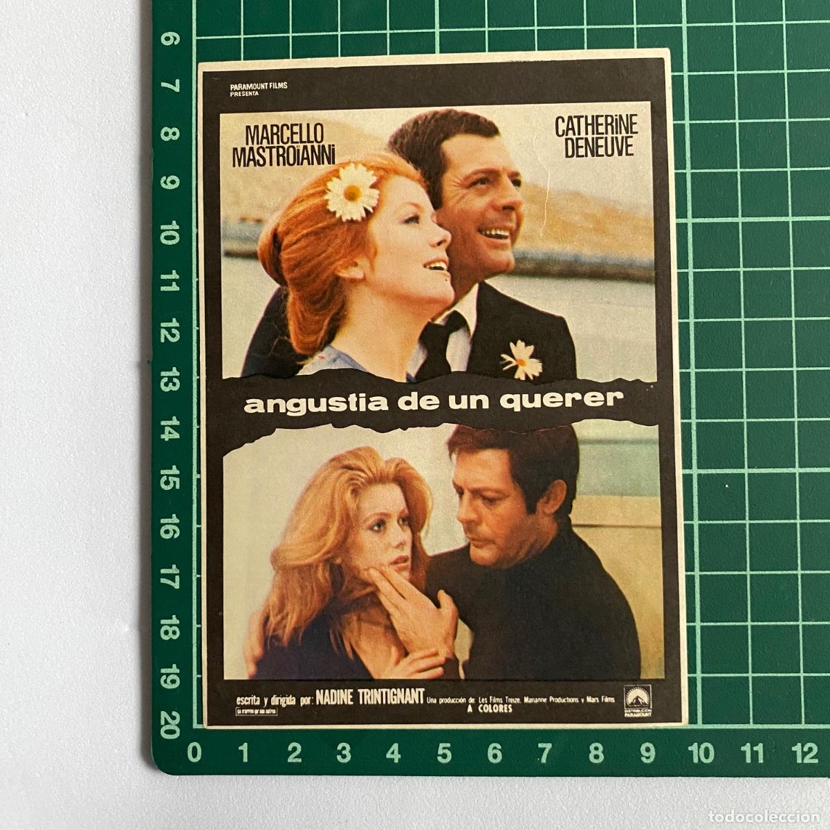 Cine: Programa de cine folleto de mano pelicula Angustia de un querer - Foto 1