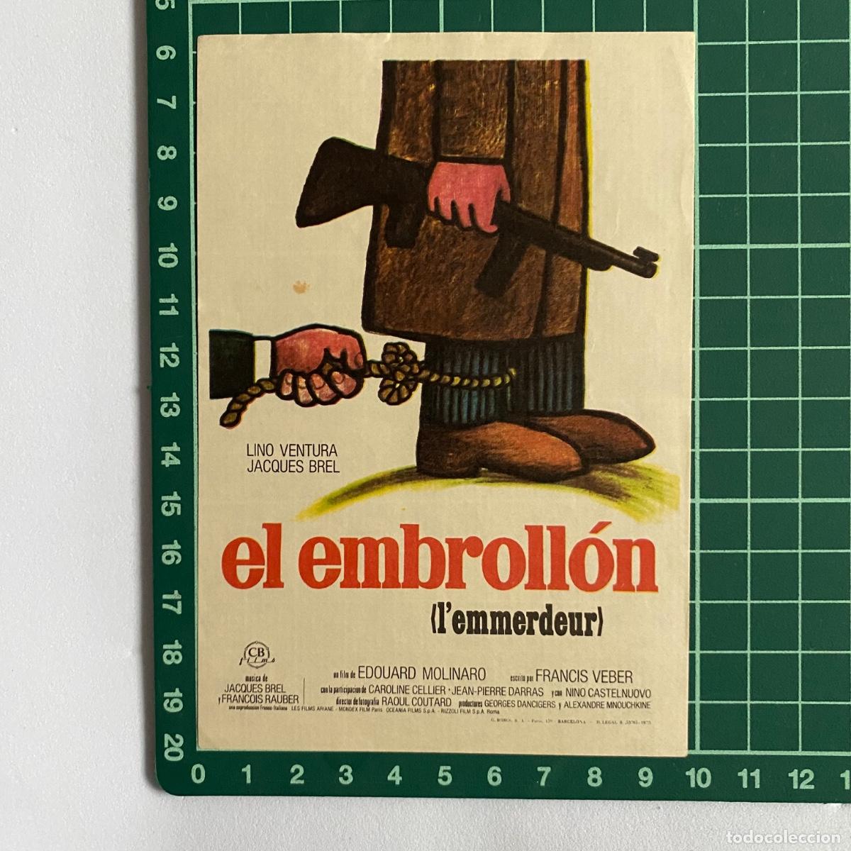 Cine: Programa de cine folleto de mano pelicula El embrollon - Foto 1