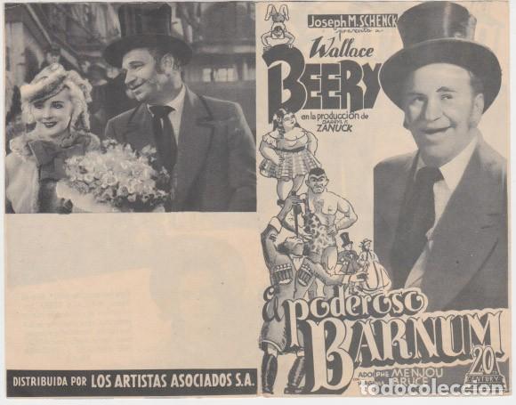 Cine: EL PODEROSO BARNUM (Wallace Beery) - Foto 1
