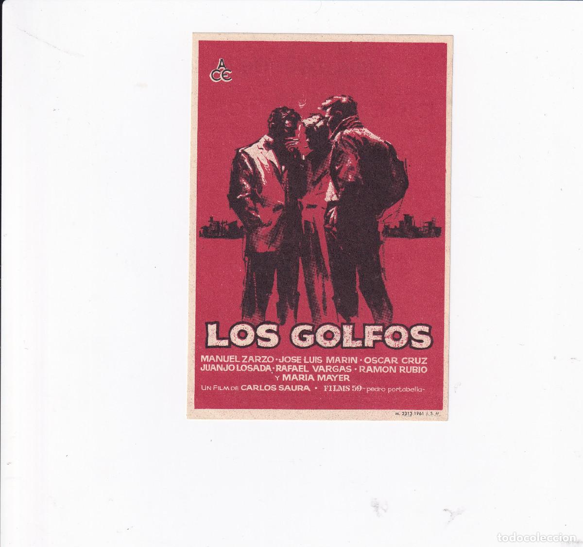 Cine: FOLLETO DE MANO.- LOS GOLFOS. Manuel Zarzo. - Foto 1