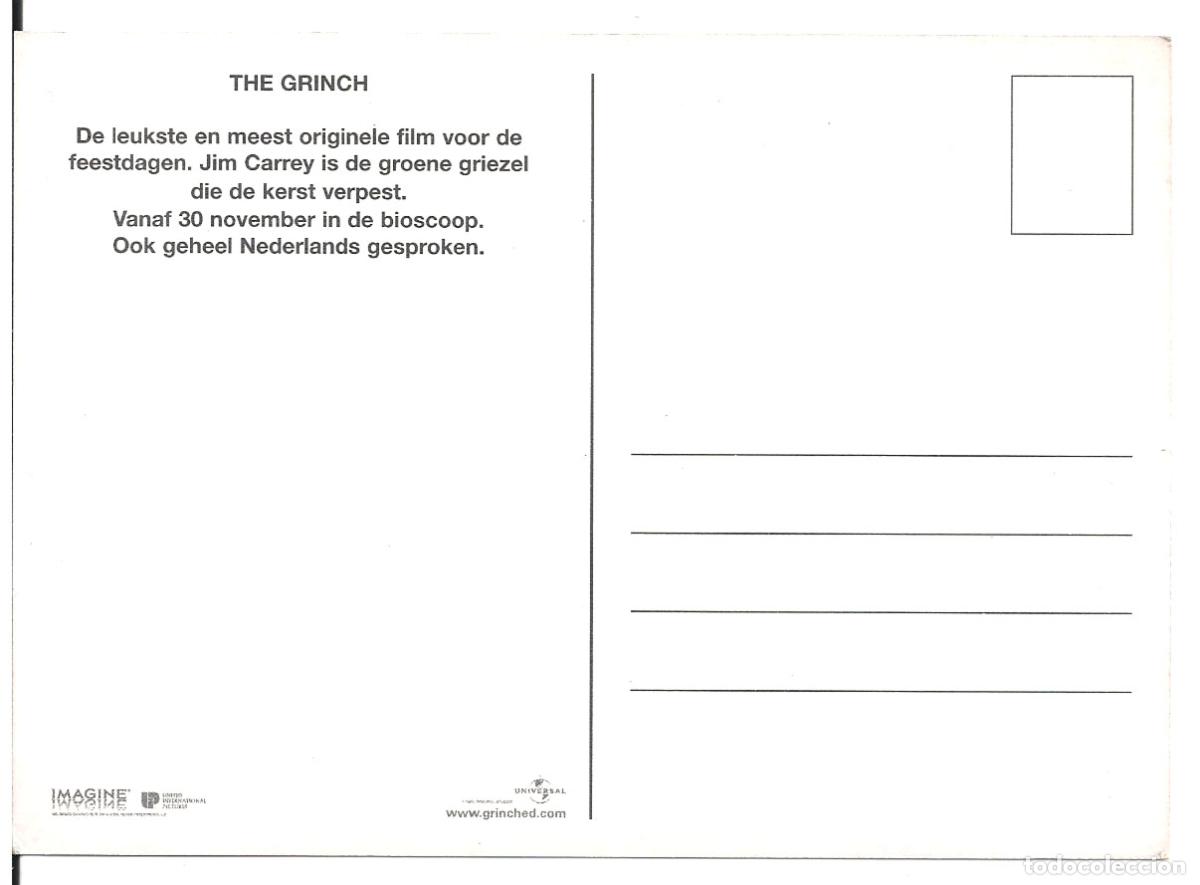 Cine: PTCC6 60 EL GRINCH PROGRAMA POSTAL ALEMAN JIM CARREY - Foto 2