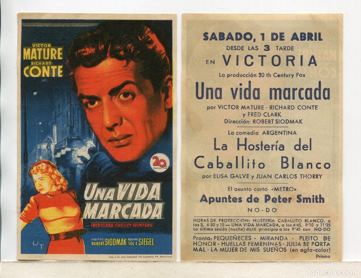 Cine: UNA VIDA MARCADA, con Victor Mature. - Foto 1