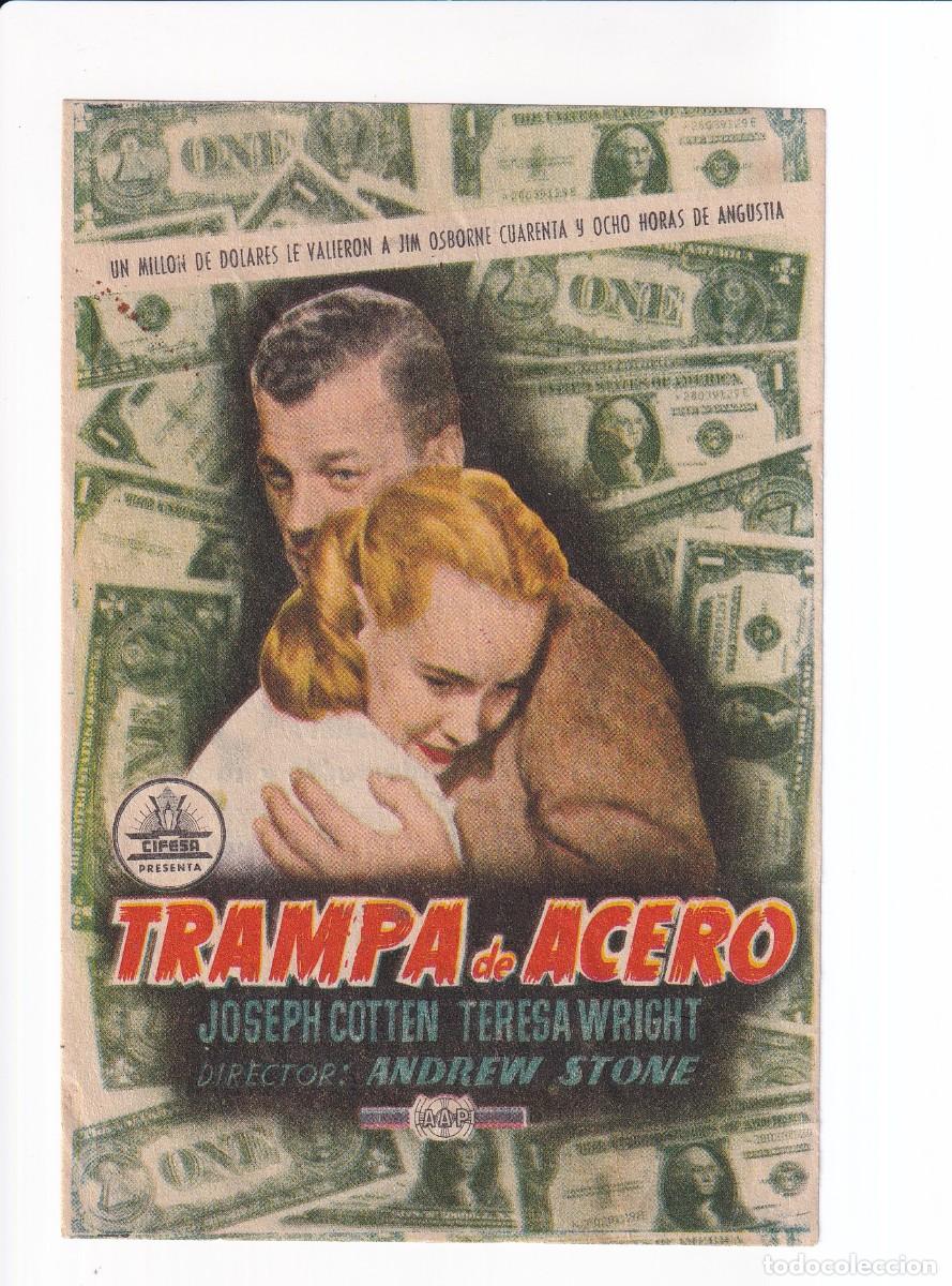 Cine: TRAMPA DE ACERO : JOSEPH COTTEN - Foto 1