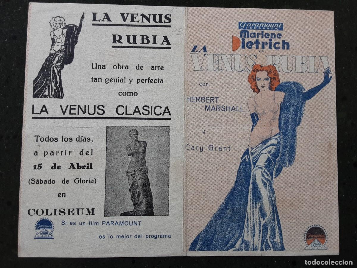 Cine: LA VENUS RUBIA, MARLENE DIETRICH, CARY GRANT - Foto 1