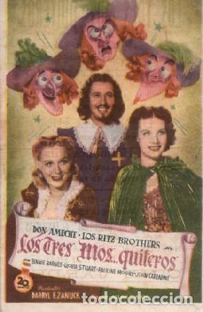 Cine: PROGRAMA DE CINE: LOS TRES MOS&hellip; QUITEROS PC-9480 - Foto 1