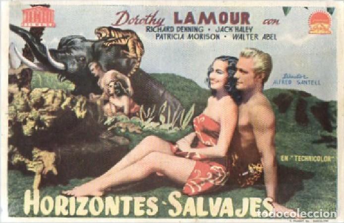 Cine: PROGRAMA DE CINE: HORIZONTES SALVAJES PC-9487 - Foto 1