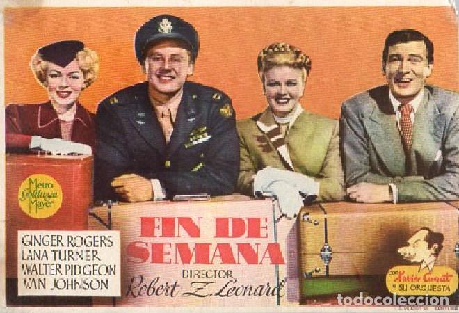 Cine: PROGRAMA DE CINE: FIN DE SEMANA PC-9489 - Foto 1
