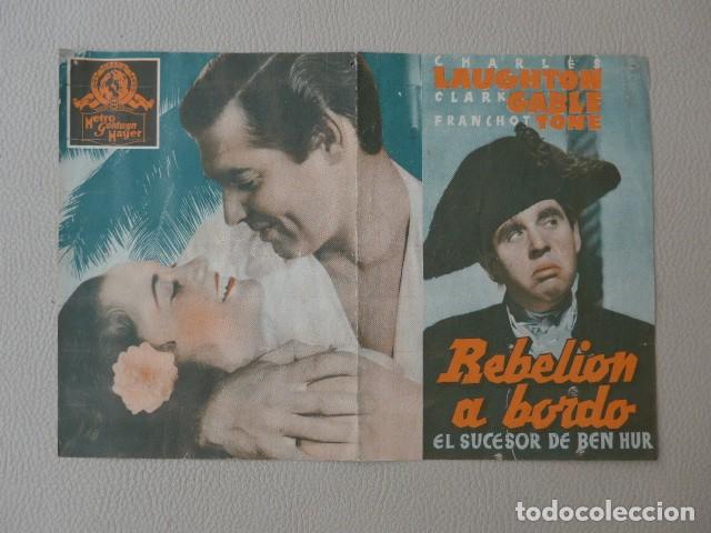 Kino: REBELION A BORDO ANTIGUO PROGRAMA DE CINE - CINEMA AVEN&Ccedil; C.N.T. - U.G.T. A&Ntilde;OS 30