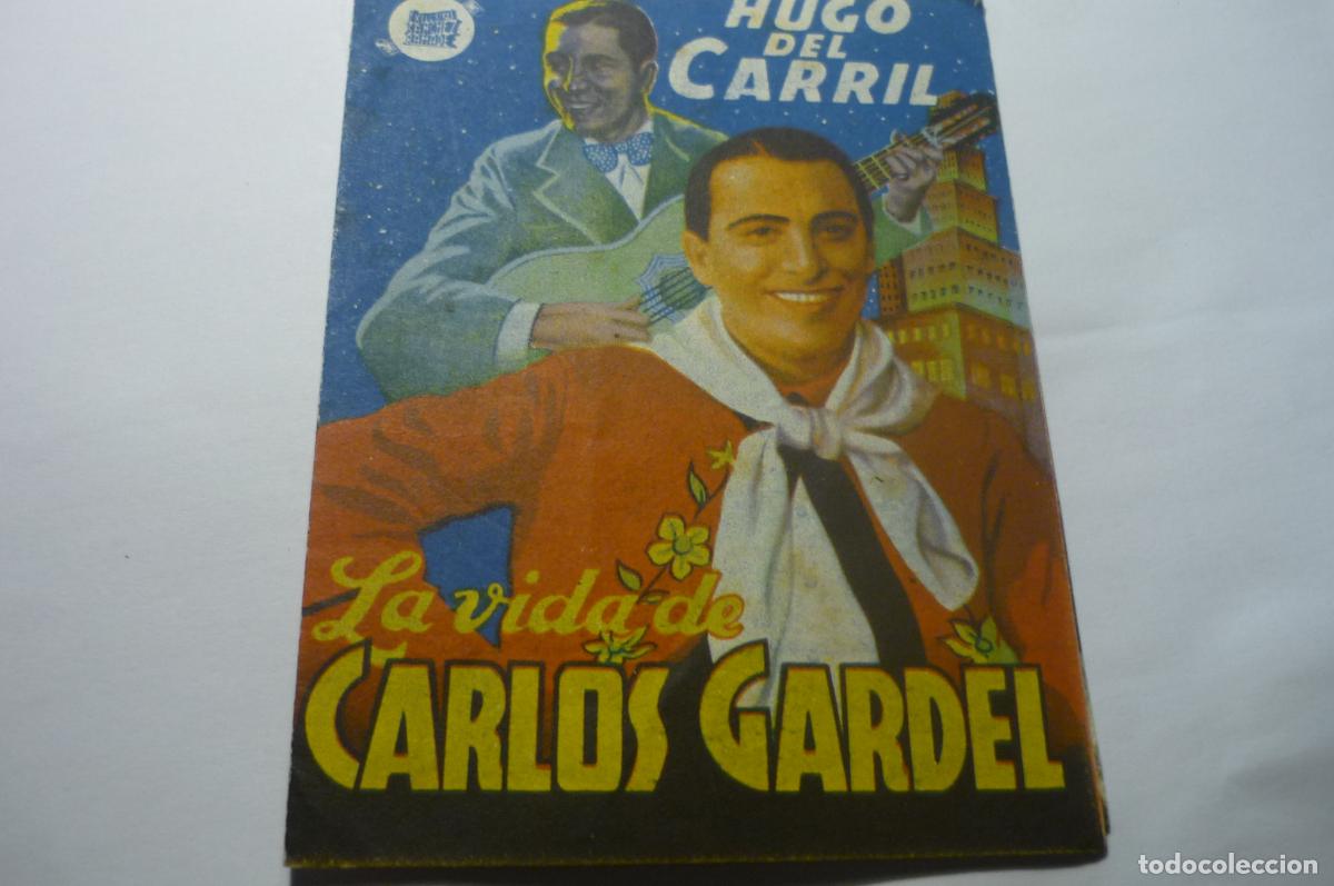 Cine: programa doble la vida de carlos gardel -hugo del carril publicidad - Foto 1