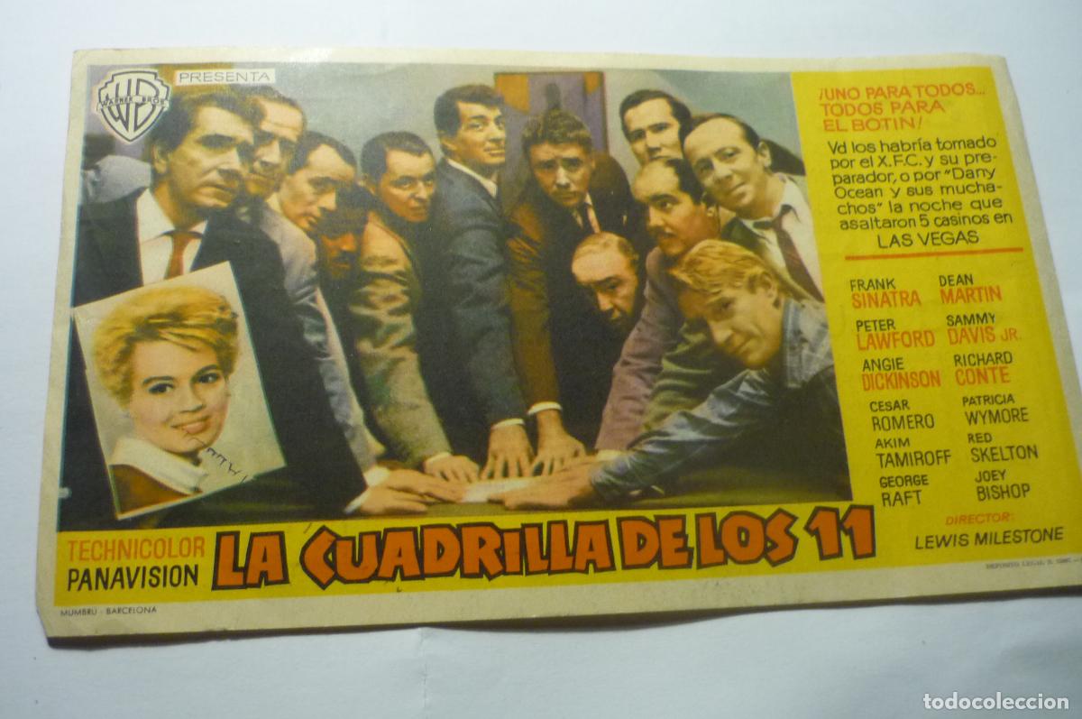 Cine: programa la cuadrilla de los 11 -frank sinatra publicidad - Foto 1