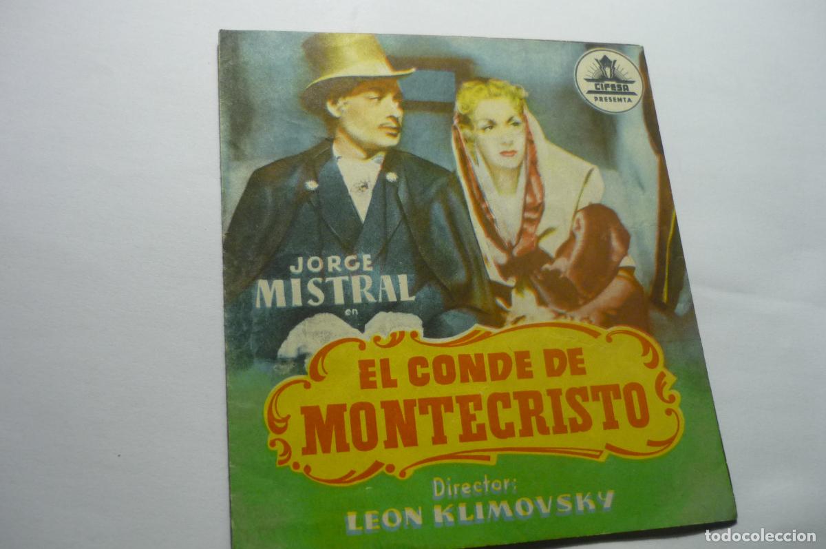 Cine: programa doble el conde de montecristo,.jorge mistral publicidad - Foto 1