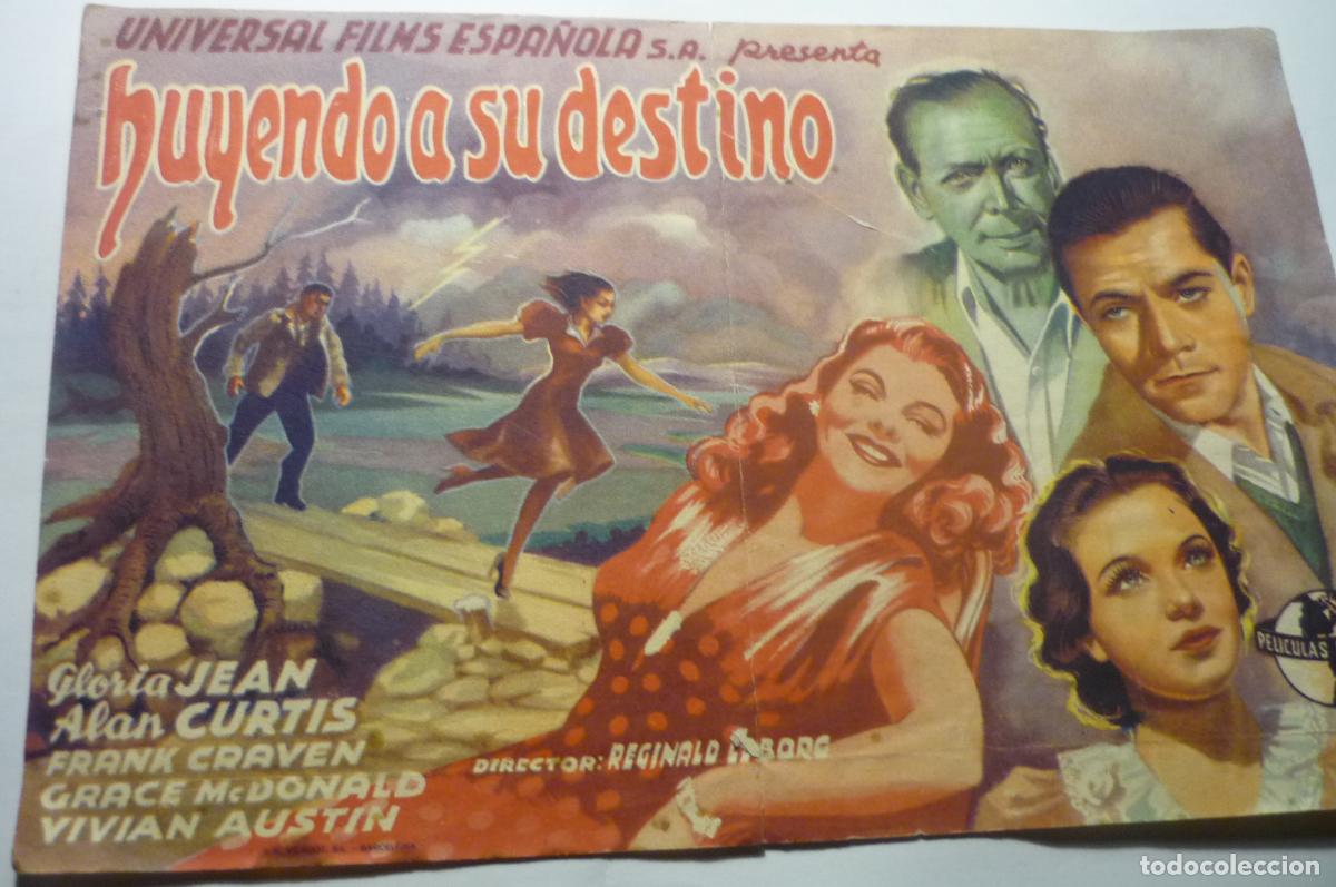 Cine: programa huyendo a su destino .- gloria jean - Foto 1