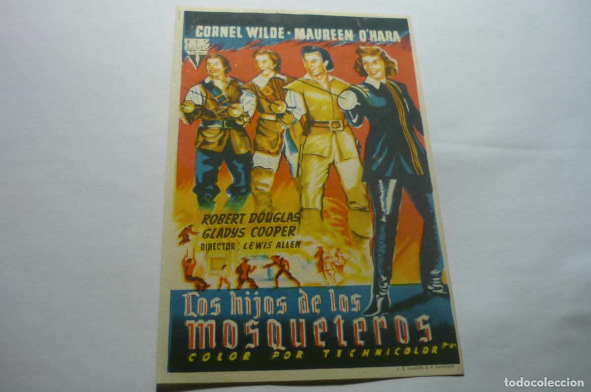 Cine: programa los hijos de los mosqueteros,-cornel wilde publicidad - Foto 1