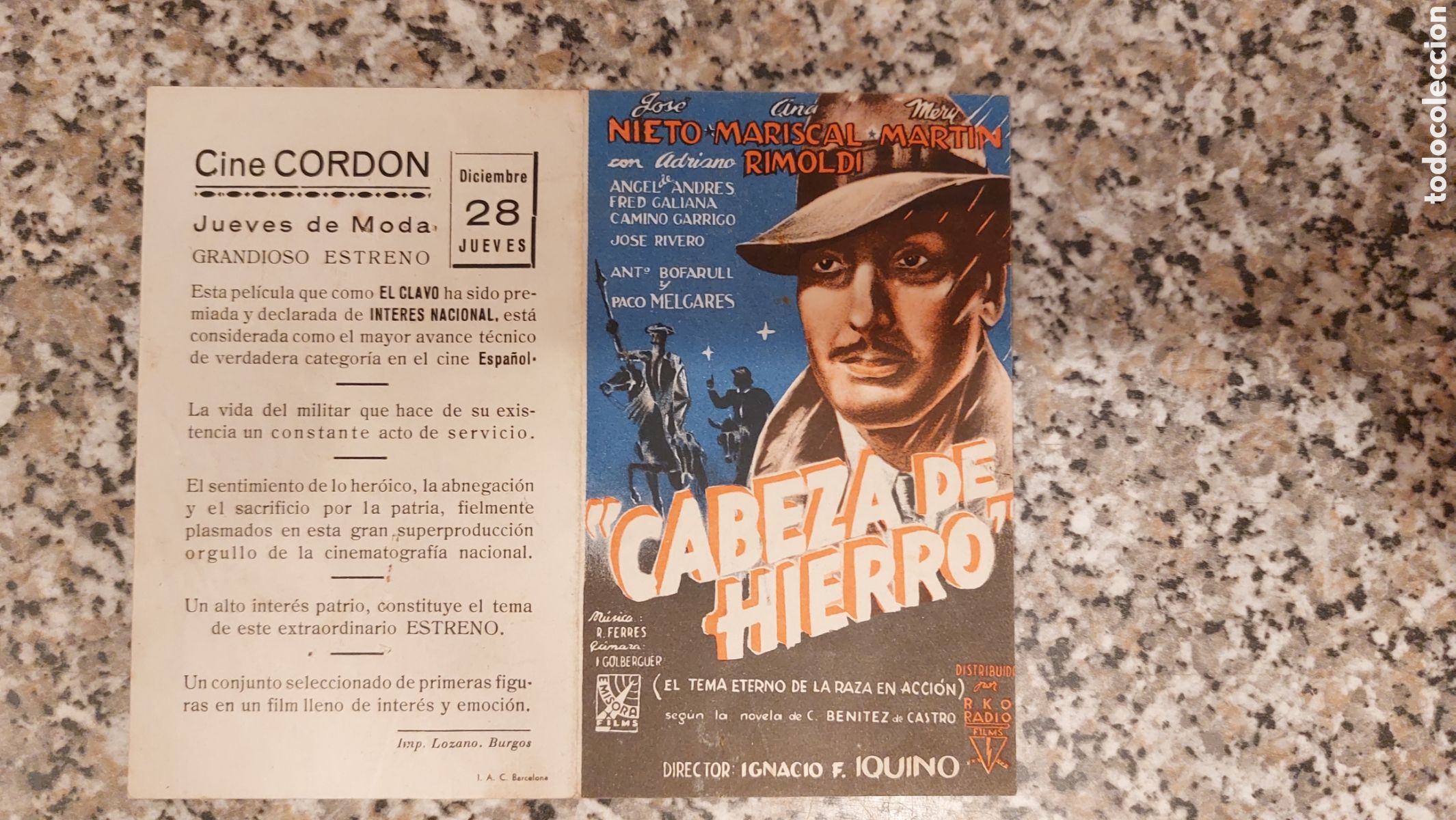 Cine: PROGRAMA DOBLE Cabeza de Hierro Cine Cordon - Foto 3