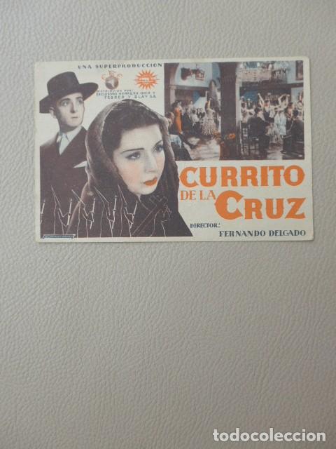 Cine: CURRITO DE LA CRUZ 1936 ANTIGUO PROGRAMA DE CINE - Foto 2