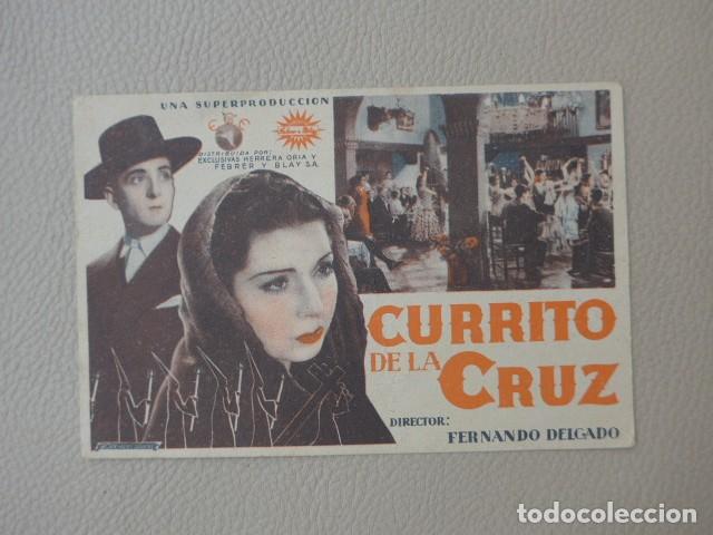 Cine: CURRITO DE LA CRUZ 1936 ANTIGUO PROGRAMA DE CINE