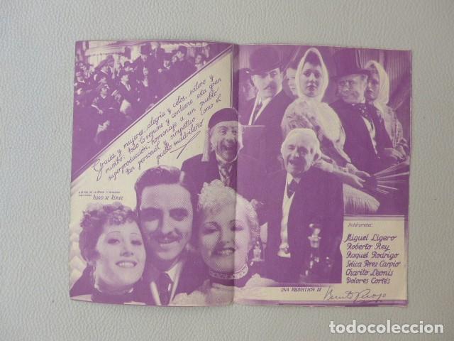 Cine: LA VERBENA DE LA PALOMA ANTIGUO PROGRAMA DE CINE - Foto 4