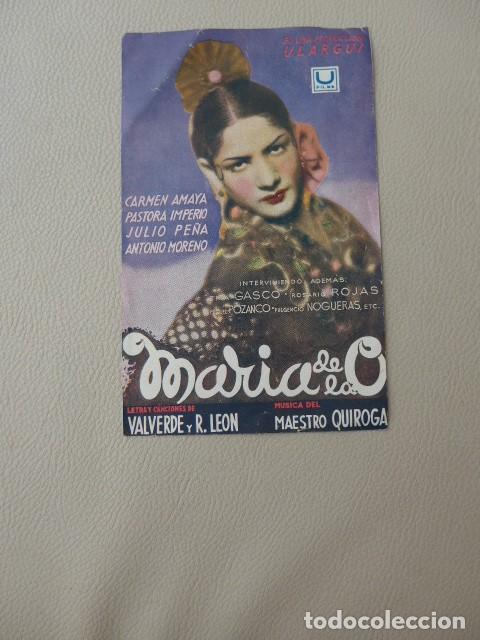 Cine: MARIA DE LA O ANTIGUO PROGRAMA DE CINE - Foto 2