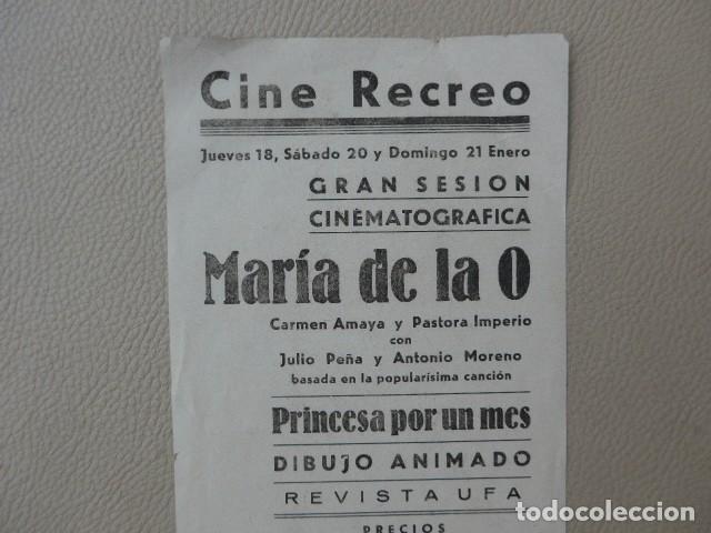 Cine: MARIA DE LA O ANTIGUO PROGRAMA DE CINE - Foto 5