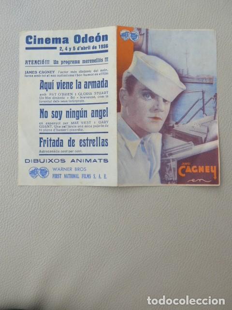 Cine: AQUI VIENE LA ARMADA ANTIGUO PROGRAMA DE CINE 1936 - Foto 2