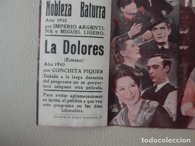 Cine: LA DOLORES ANTIGUO PROGRAMA DE CINE - Foto 8