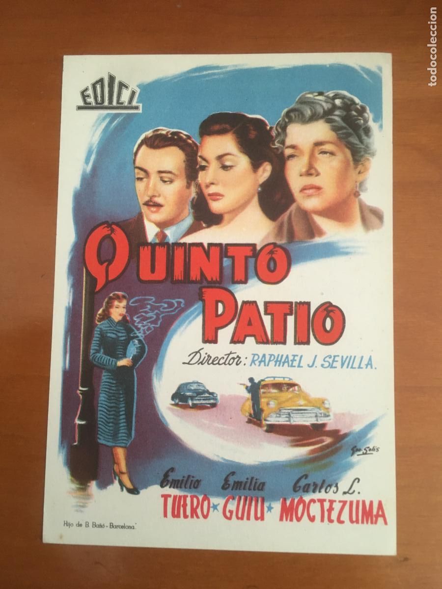 Cinema: quinto patio folleto de mano original