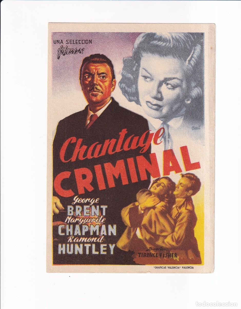 Cine: CHANTAGE CRIMINAL : GEORGE BRENT - Foto 1