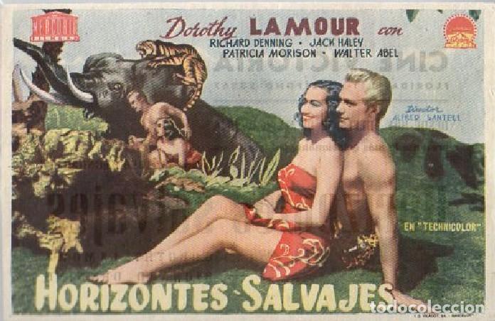 Cine: PROGRAMA DE CINE: HORIZONTES SALVAJES PC-9531 - Foto 1