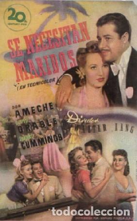 Cine: PROGRAMA DE CINE: SE NECESITAN MARIDOS PC-9557 - Foto 1