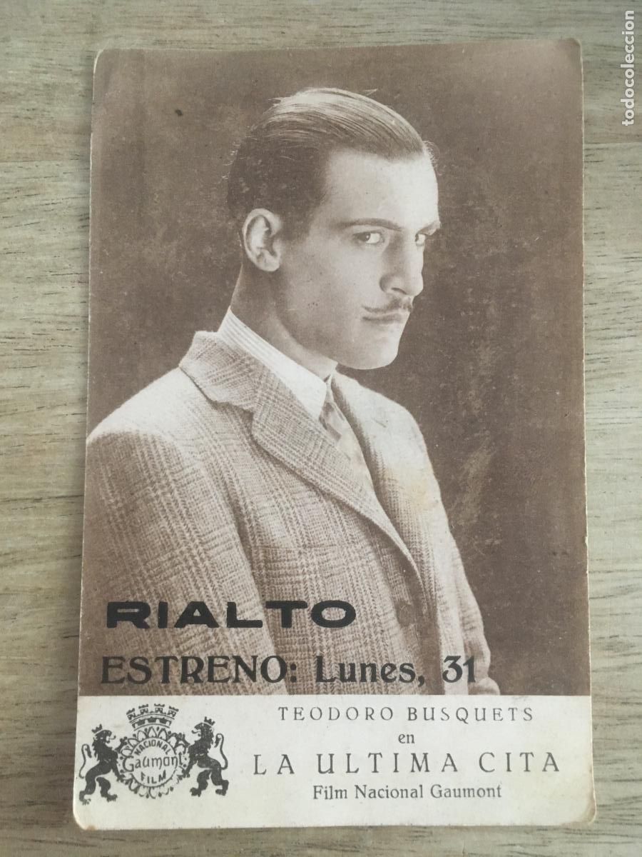  Flyers Publicitaires de films Anciens: la ultima cita folleto de mano original estreno con cine impreso cine rialto