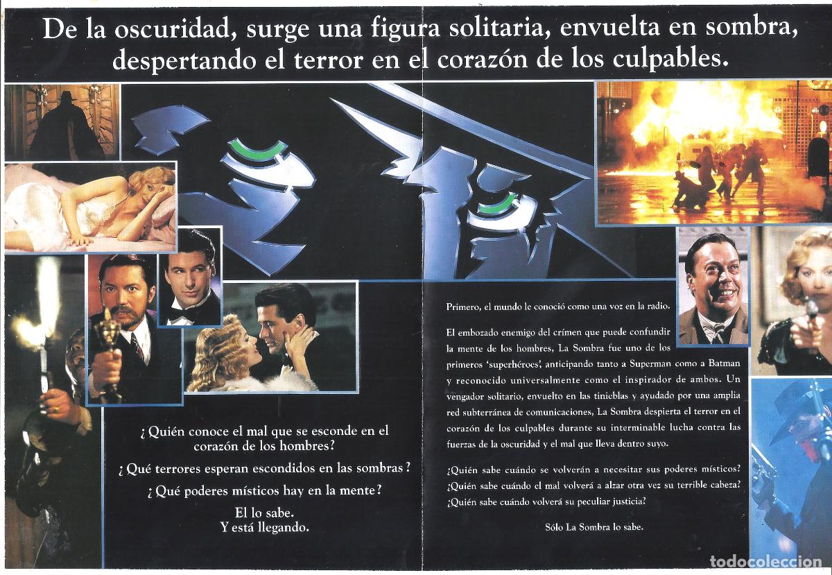 Cine: PTCC6 60 LA SOMBRA THE SHADOW PROGRAMA DOBLE UNIVERSAL ALEC BALDWIN - Foto 2