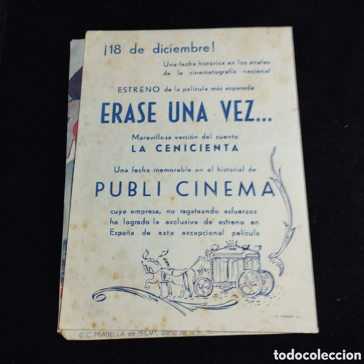 Cine: Programa de cine, doble. &Eacute;rase una vez. Publi Cinema - Foto 2